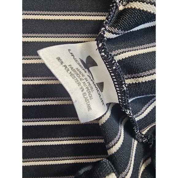 Under armour size XXL 2XL mens polo striped performance EUC short sleeve active - Picture 6 of 7